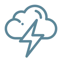 cloud lightning - Icon
